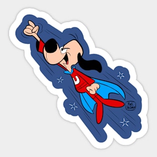 T.V. SUPERHERO DOG Sticker